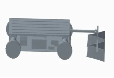 Fig 3.1 Side view of furrow ridger