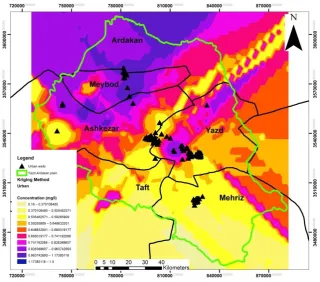 Figure 2 (b): Zoning fluoride concentration in rural areas using IDW 