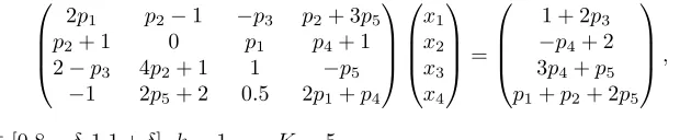 Table 1: Outer interval solutions obtained using MA, MA1 and MA2 methods for Example 2.