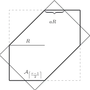 Fig. 10.A diagonal rectangle intersecting the image of a hexagonal sphere