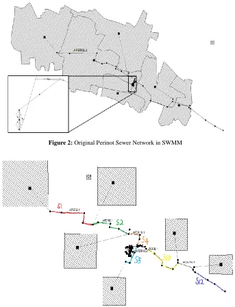 Figure 3: Perinot Sewer Network after pretreatment 