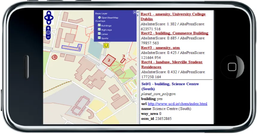Figure 2: Campus Map on iPhone