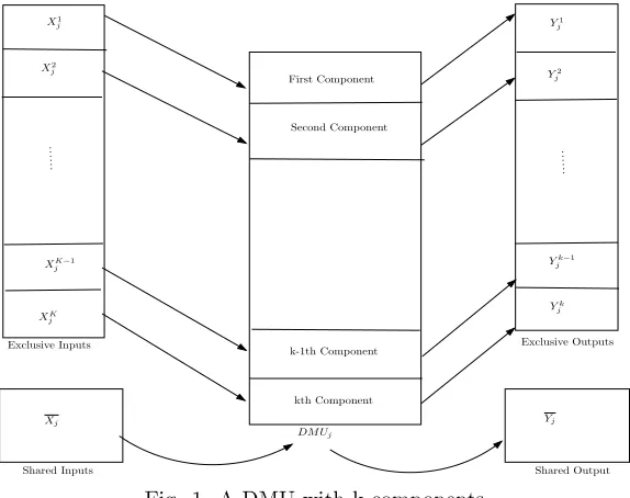 Fig. 1. A DMU with k components