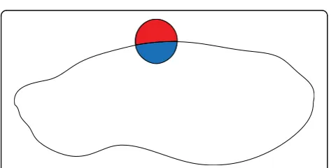 Fig. 1 Model of LACM: the red part is the outer area of the localregion and the blue part is the inner area of the local region
