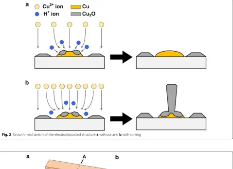 Fig. 3 Shape of the stripe-type micro pattern. a Perspective view, b cross-sectional view along to A–A