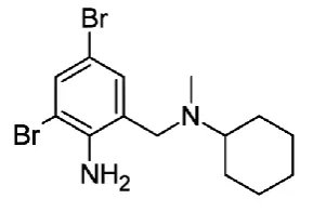Fig. 2: Structure of Bromhexine 
