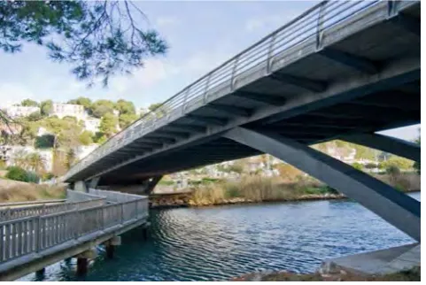Figure 2.3 : CalaGaldana Bridge in Minorca Spain. (Source : Pedelta, 2010) 