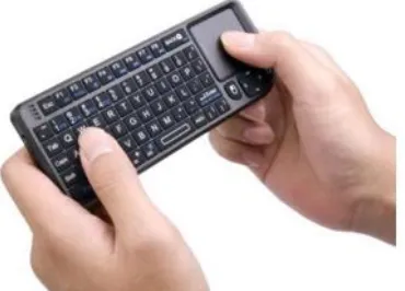 Figure 3. Amazon Fire TV set-top box with a traditional remote control and on-screen keyboard