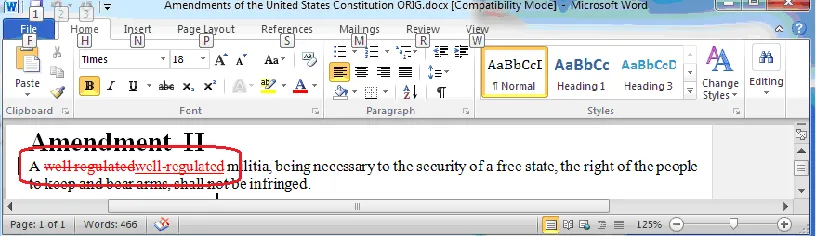 Figure 3. Word comment. 