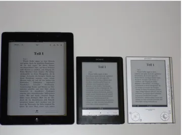 Table 1. The Three E-Reading Devices Compared in the Usability Test 