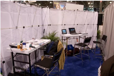 Figure 2. The booth‘s interior, used as a testing area. 
