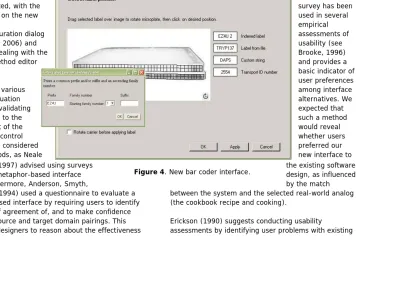Figure 4. New bar coder interface. 