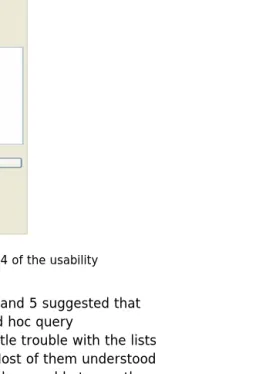 Figure 5. Dimension tabs for round 4 of the usability evaluation. 