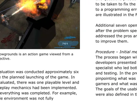 Figure 1. Shadowgrounds is an action game viewed from a top-down perspective. 