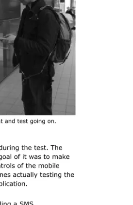 Figure 1. The field testing equipment and test going on. 