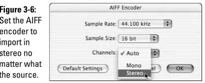 Figure 3-6:Set the AIFF