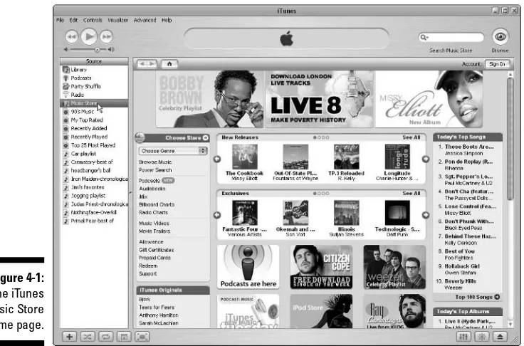 Figure 4-1:The iTunes