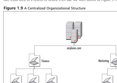 Figure 1.9 A Centralized Organizational Structure