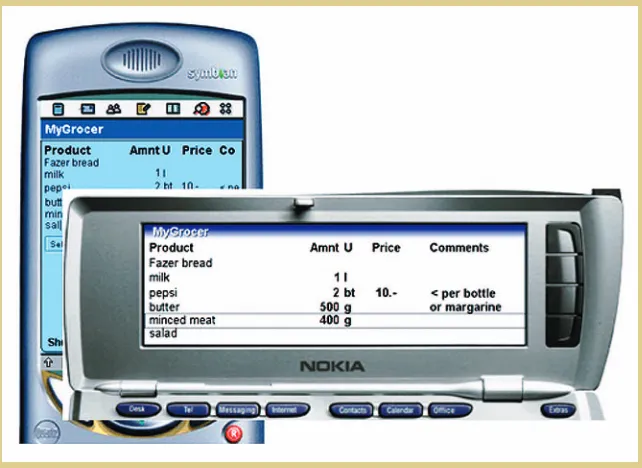 Figure 1. MyGrocer uses radio frequencyID technology to tag supermarket objectsand monitor consumption patterns