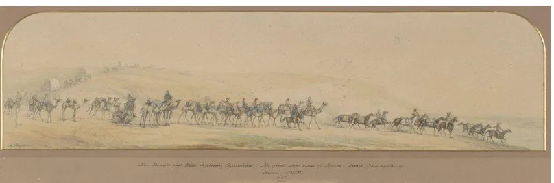 Figure 2: Start of the order of march for Burke’s exploring expedition 