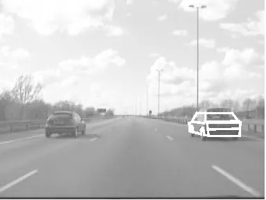 Figure 8: 3D car model overlaid on the image.