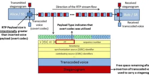 Fig. 5 The TranSteg concept – scenario S1 (SS – Steganogram Sender; SR – Steganogram Receiver)