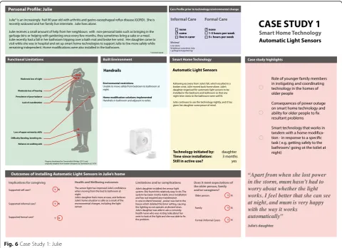 Fig. 6 Case Study 1: Julie