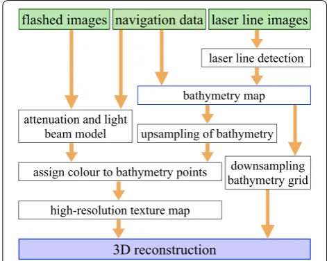 Fig. 3 Flowchart showing the basic steps of the data processing algorithm