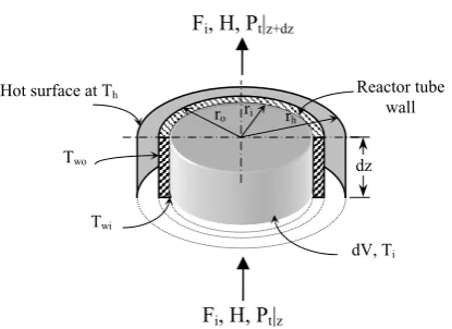 Figure 1. Reactor differential elements. 