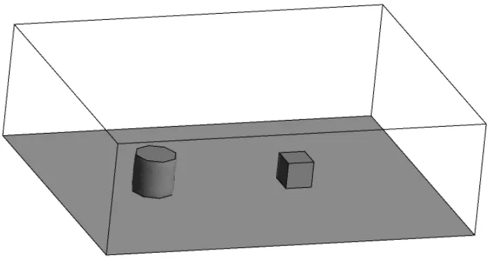 Figure 1. Schematic of trial no. 26 from Thorney Island experiment 