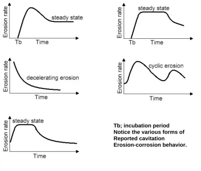Figure 1. Cavitation erosion-corrosion characteristics [12] 