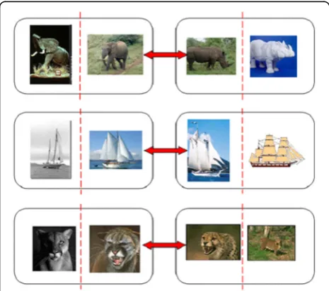 Fig. 1 This figure illustrates that intra class variance and inter classrelationship are large in real world image datasets