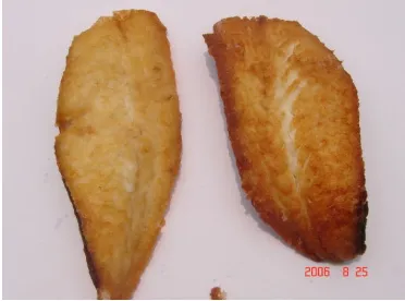 Figure 1: Non-breaded fried fish fillets