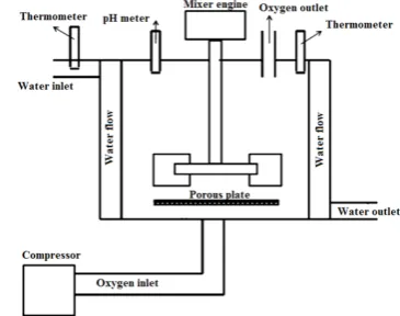 Figure 2. Schematic of the designed mixer in the reactor.
