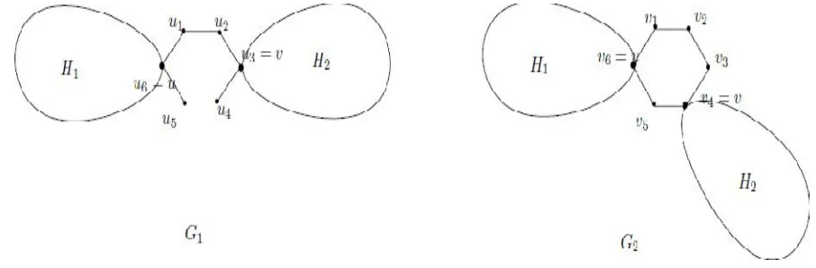 Figure 7. Labeling Vertices of C6 in G1 and G2. 