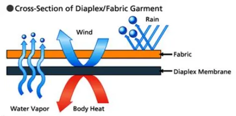 Figure 5. Working principle of Diaplex membrane (Diaplex) 