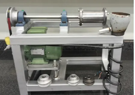 Figure 2. Schematic centrifugal casting machine