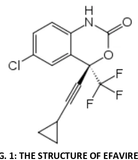 FIG. 1: THE STRUCTURE OF EFAVIRENZ  
