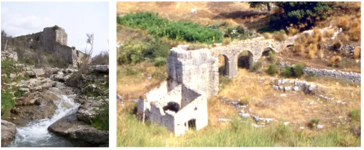 Fig. 1-2: Water mill in the Cilento. The Perfect Integration between Construction and Natural  
