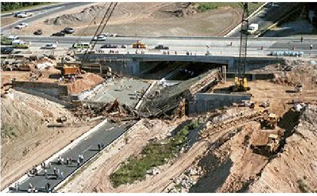 Figure 1: Collapse of Bridge No. 4 in 1989 