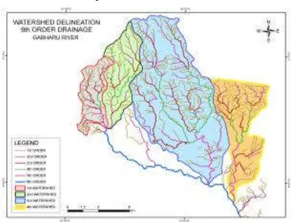Figure 1. Location of Gabharu river basin    