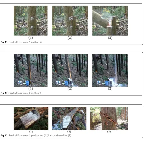 Fig. 17 Result of Experiment 6 [product part (1) (2) and additional test (3)]