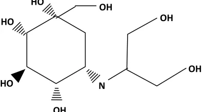FIG. 1: CHEMICAL STRUCTURE OF VOGLIBOSE 