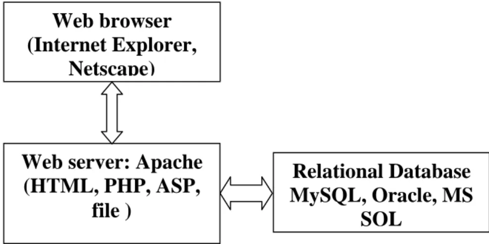 Figure 2- The Architecture of a WWW (DNA) application. 