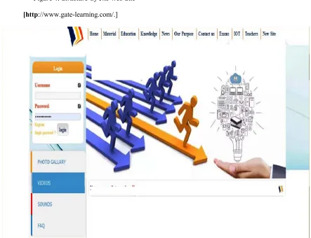 Figure 4: Structure Of The Web Site 