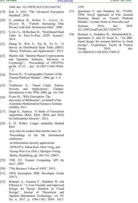 Table In Peer-To-Peer (P2P) System”, 