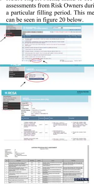 Figure 21: Contingency Plan Menu Interface   