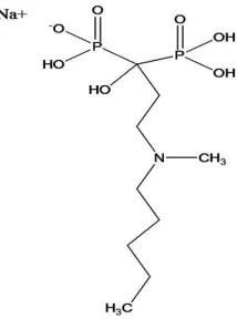 Fig. 1. Chemical structure of ibandronate sodium.  