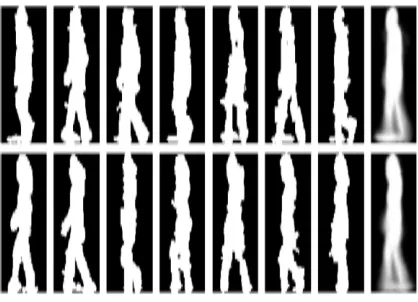 Figure 2  Examples of normalized and aligned silhouette 