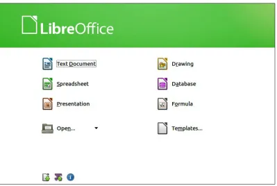 Figure 2: LibreOffice Start Center